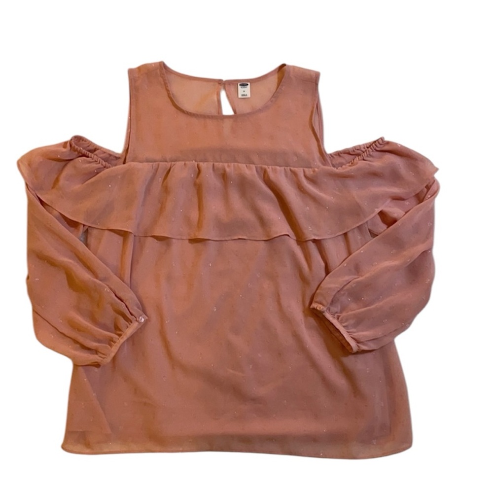 Old Navy Pink Cold Shoulder Top‎